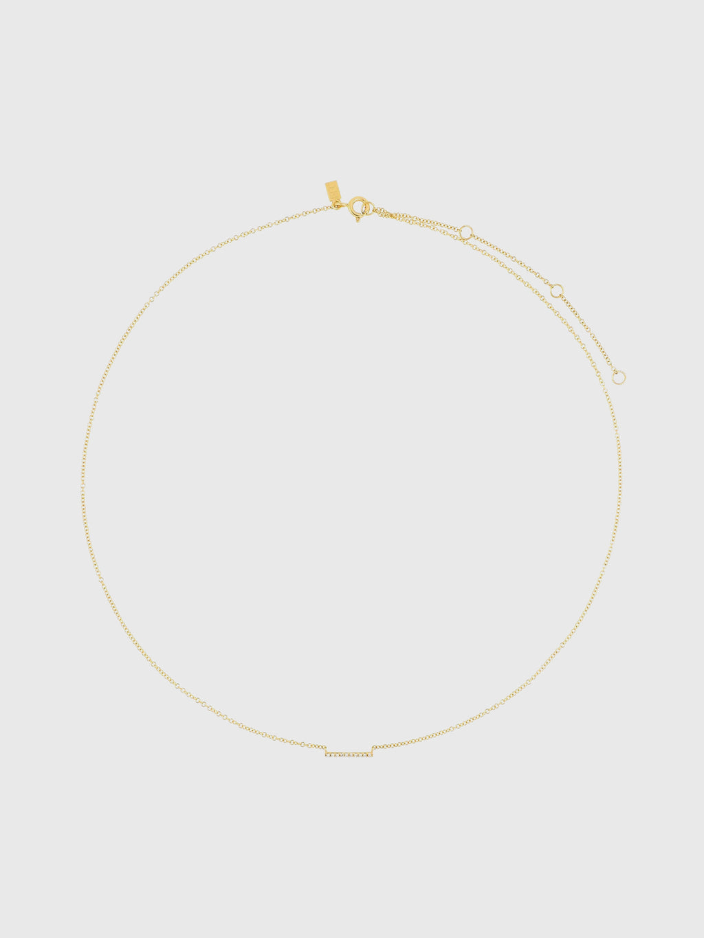 EF Collection Diamond Mini Bar Necklace - Saint Bernard