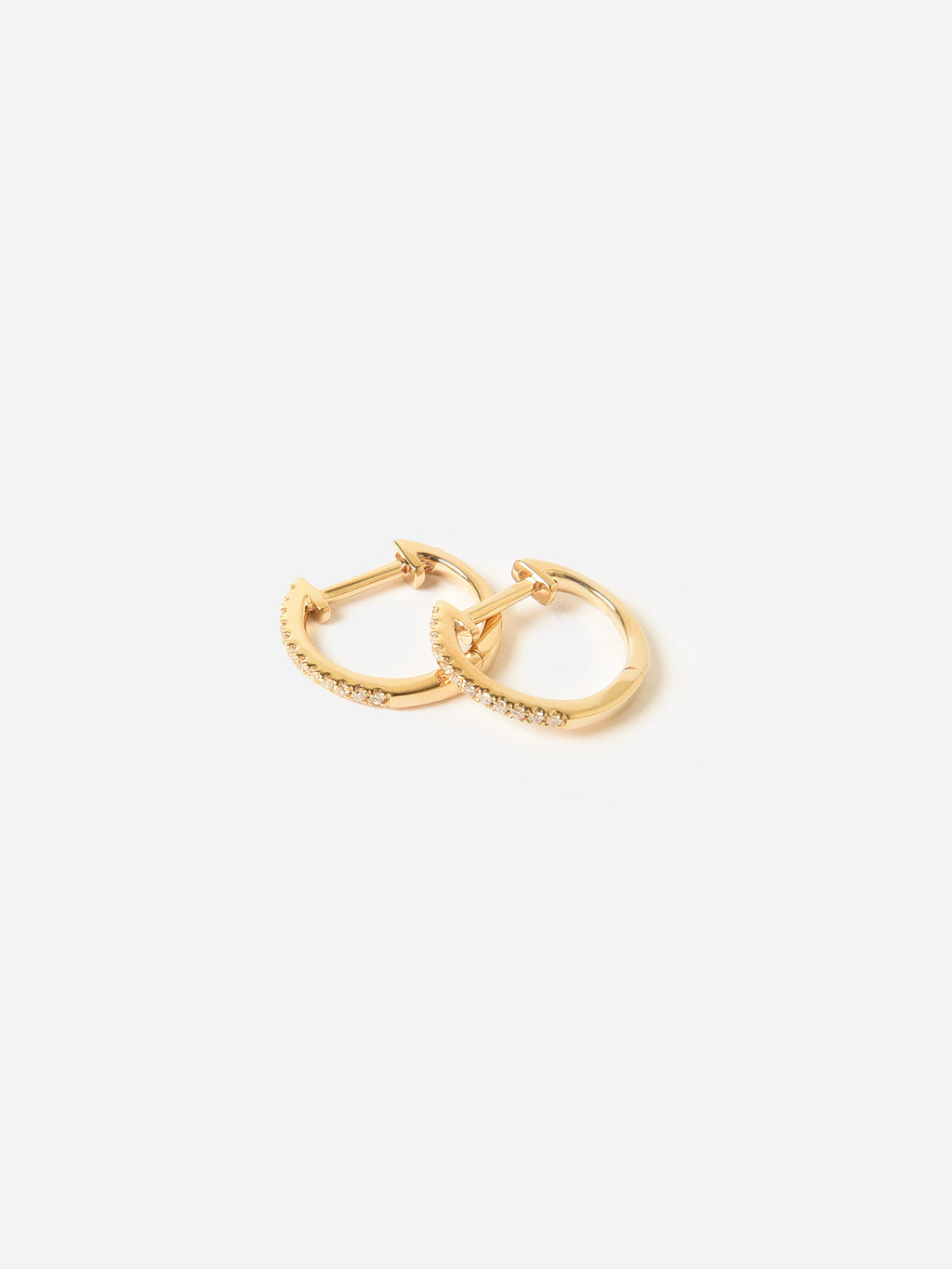 EF Collection Diamond Huggie Earrings - Saint Bernard