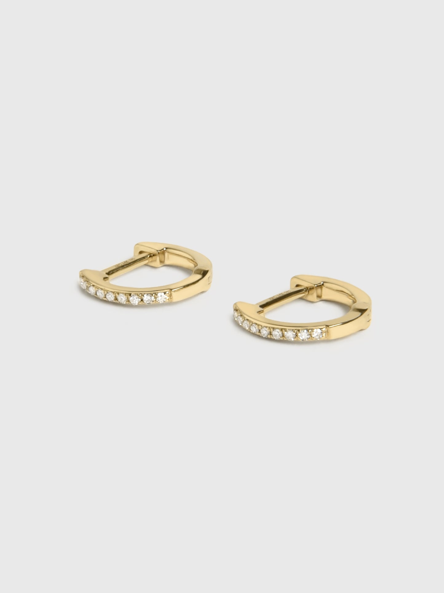 EF Collection Diamond Mini Huggie Earrings - Saint Bernard