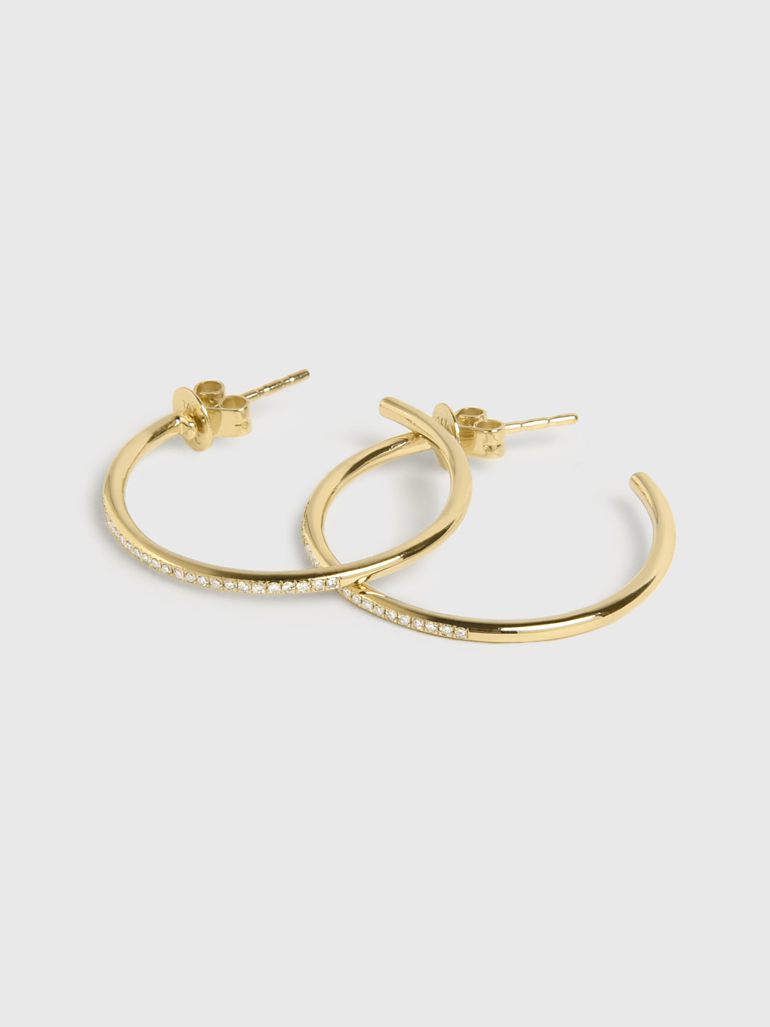 EF Collection Diamond Essential Hoop Earrings - Saint Bernard