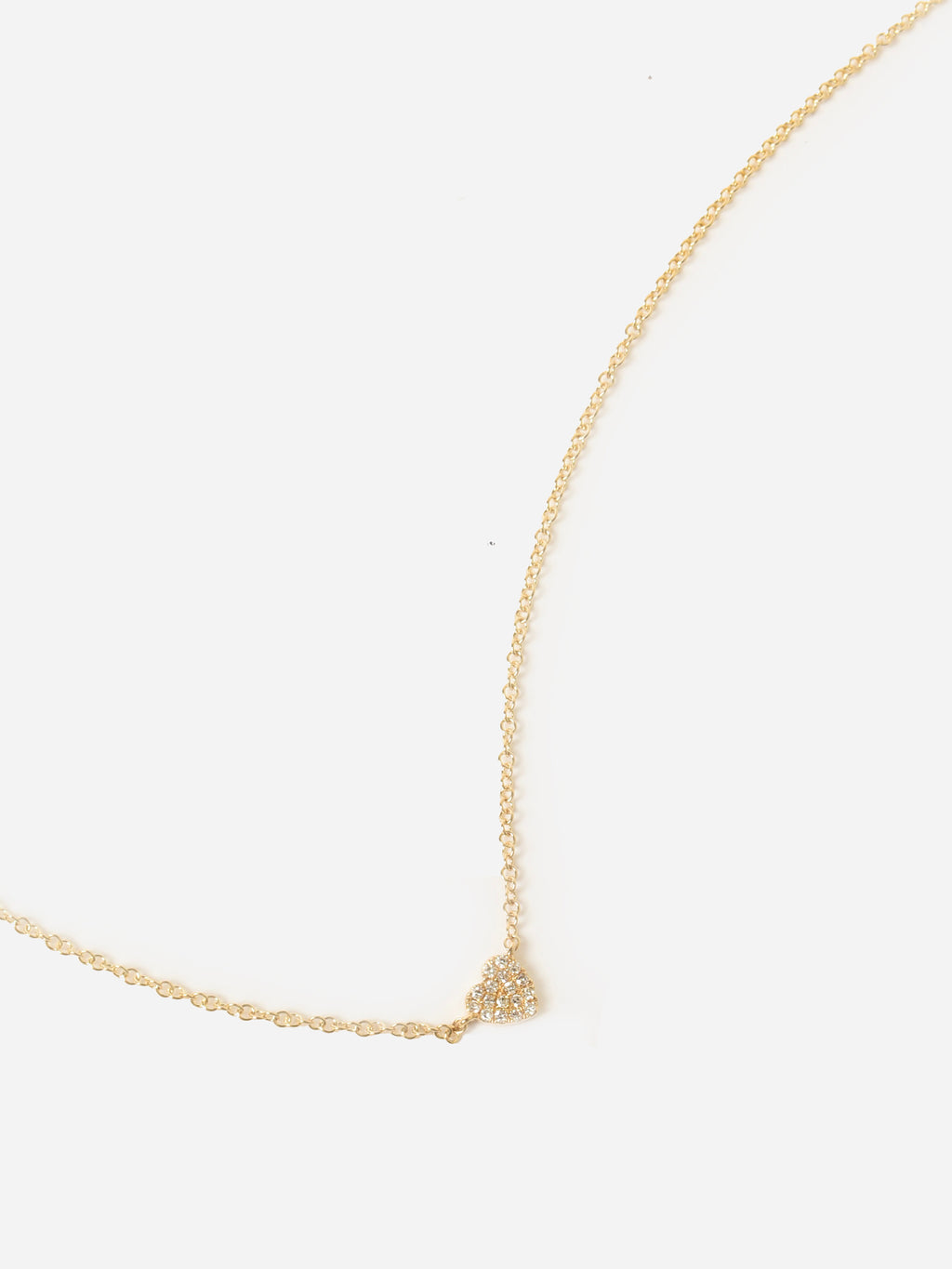 EF Collection Baby Diamond Heart Necklace - Saint Bernard