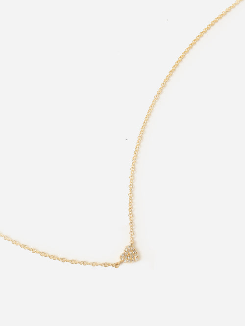EF Collection Baby Diamond Heart Necklace
