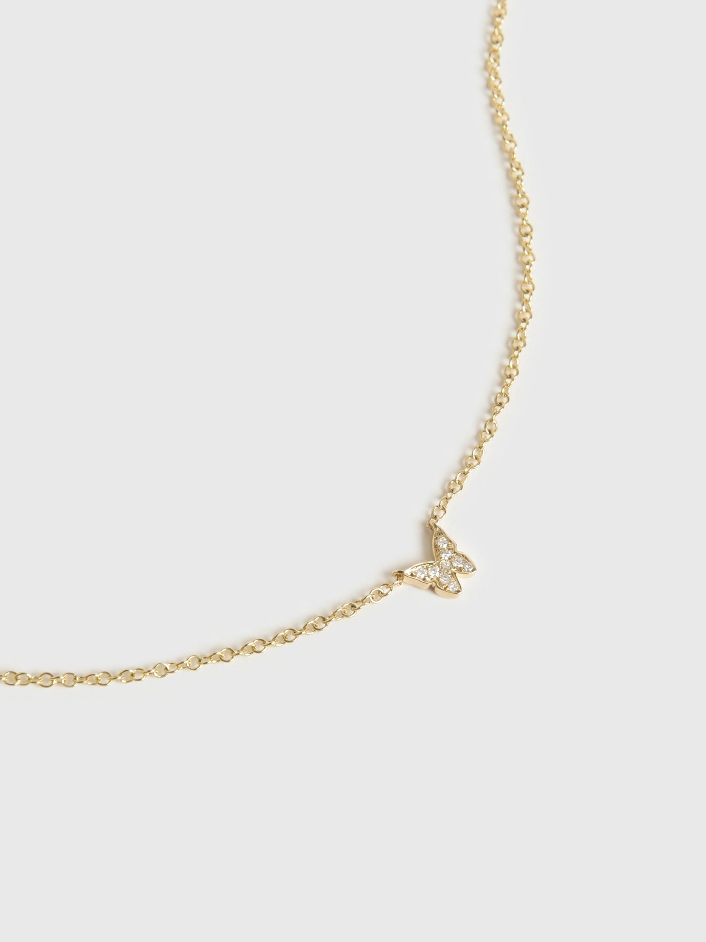 EF Collection Diamond Baby Butterfly Necklace - Saint Bernard