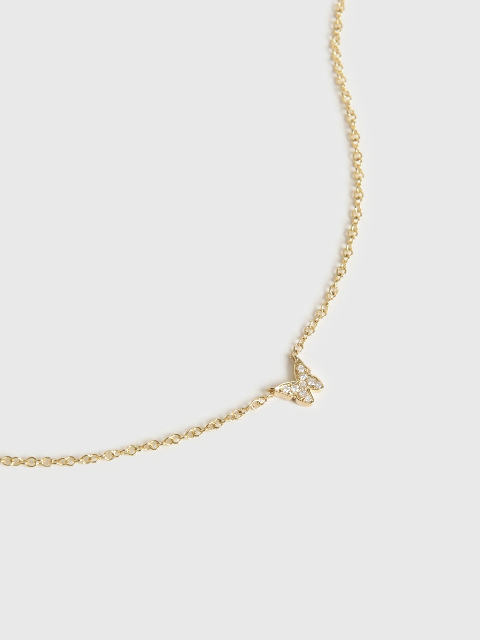 EF Collection Diamond Baby Butterfly Necklace - Saint Bernard