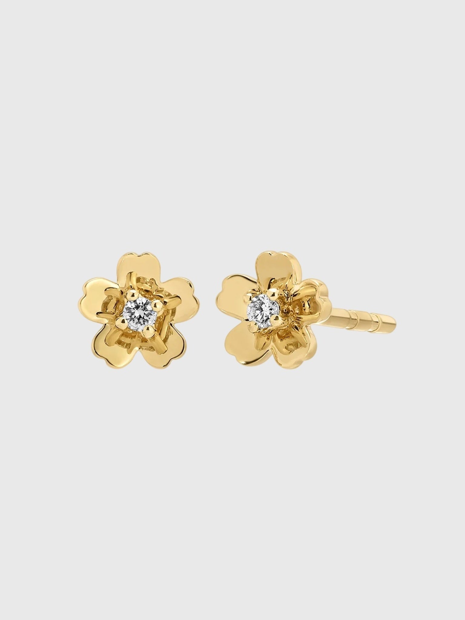 EF Collection Mini Cherry Blossom Stud Earrings - Saint Bernard