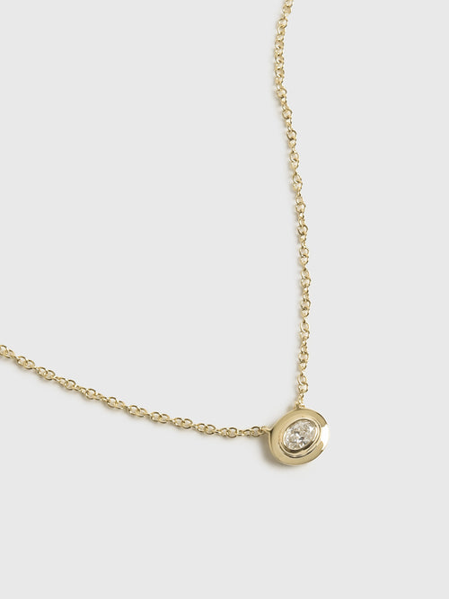 EF Collection Oval Diamond Necklace