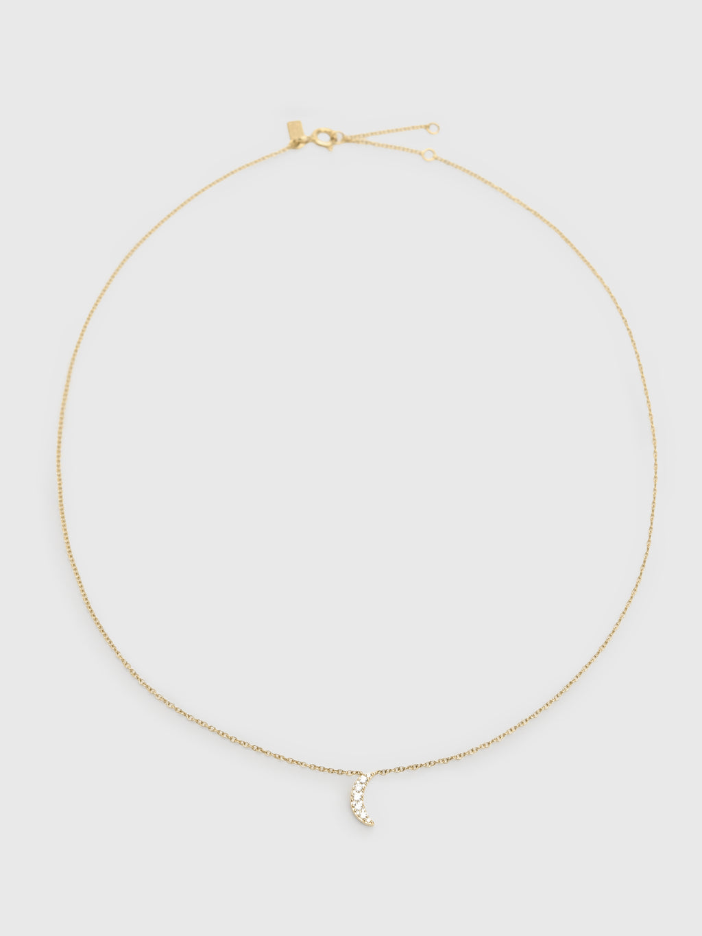 EF Collection Full Cut Diamond Crescent Choker Necklace - Saint Bernard