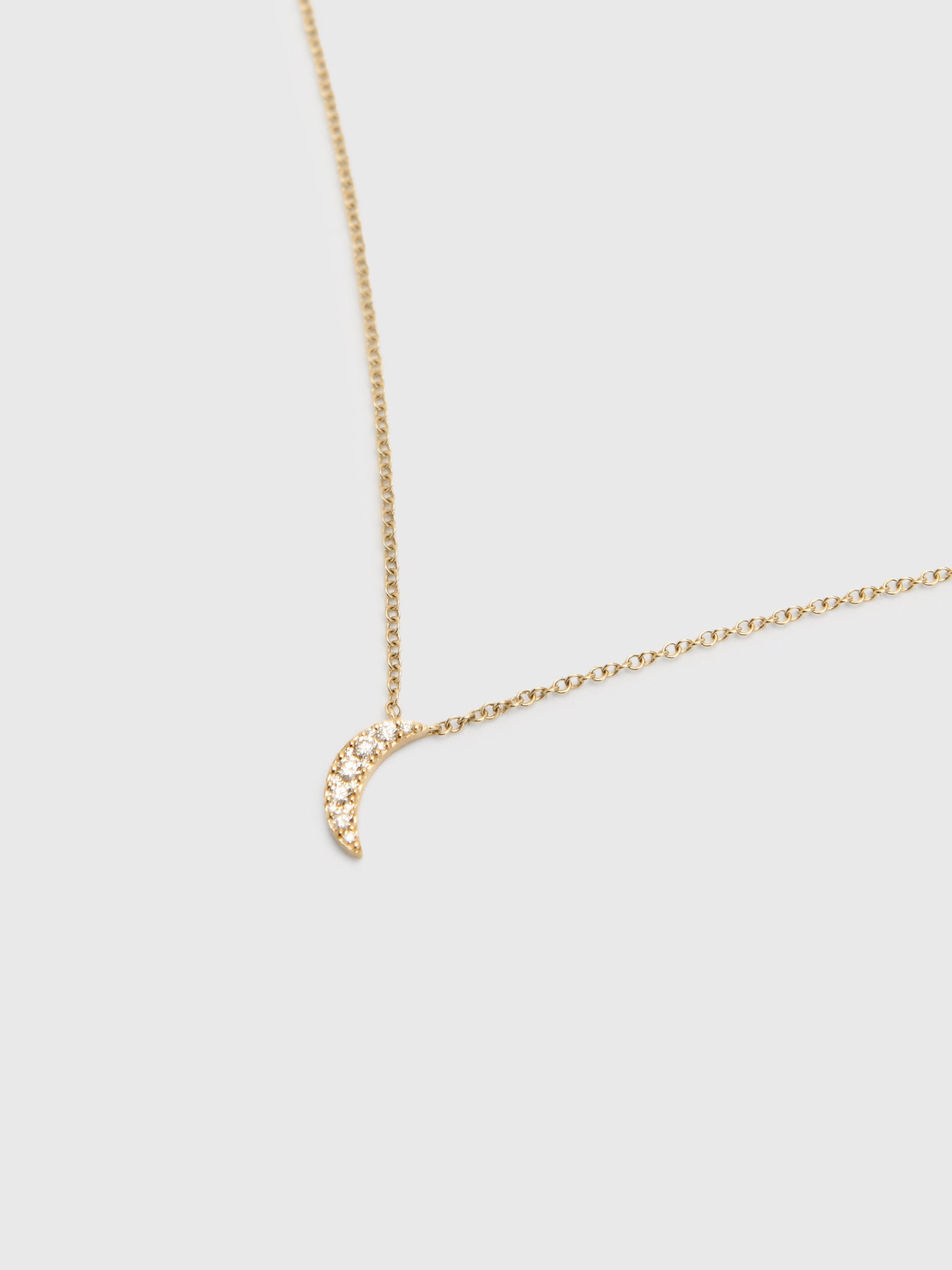 EF Collection Full Cut Diamond Crescent Choker Necklace - Saint Bernard