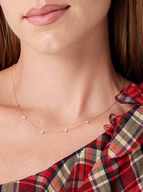 EF Collection 5 Diamond Fleur Necklace