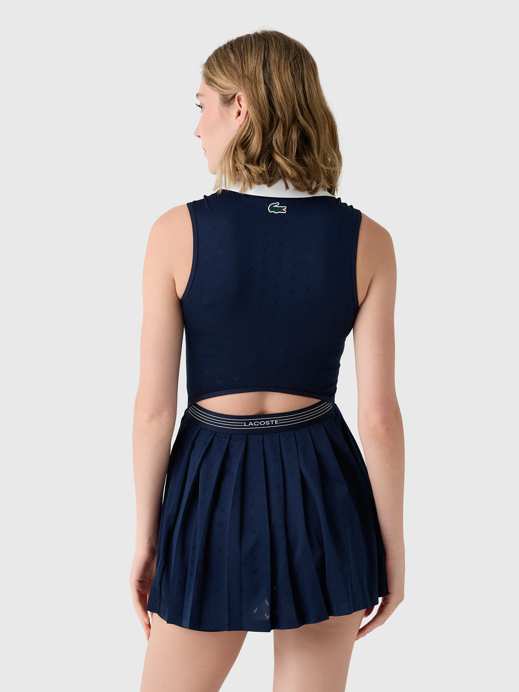 Lacoste Women's Ultra Dry Tennis Heritage Dress - Saint Bernard