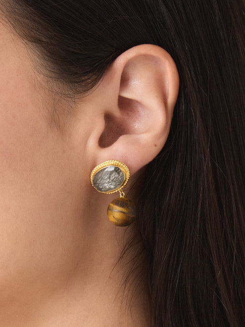 Chan Luu Horizon Drop Earrings - Saint Bernard