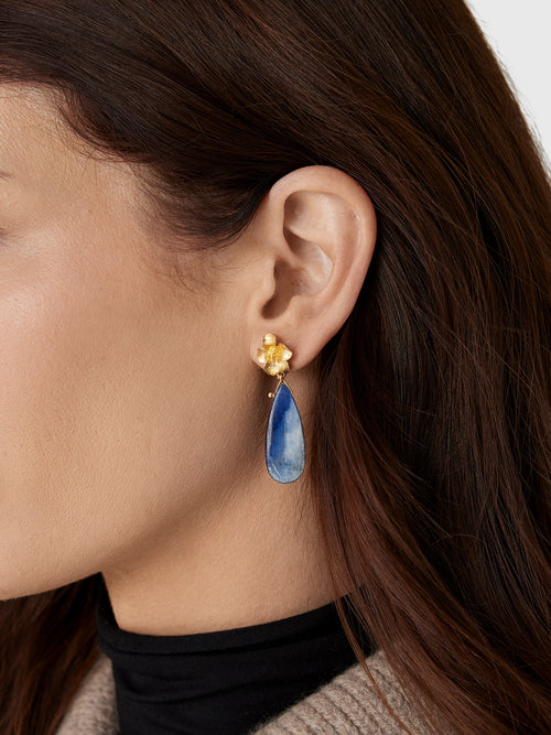 Chan Luu Hibiscus Drop Earrings - Saint Bernard
