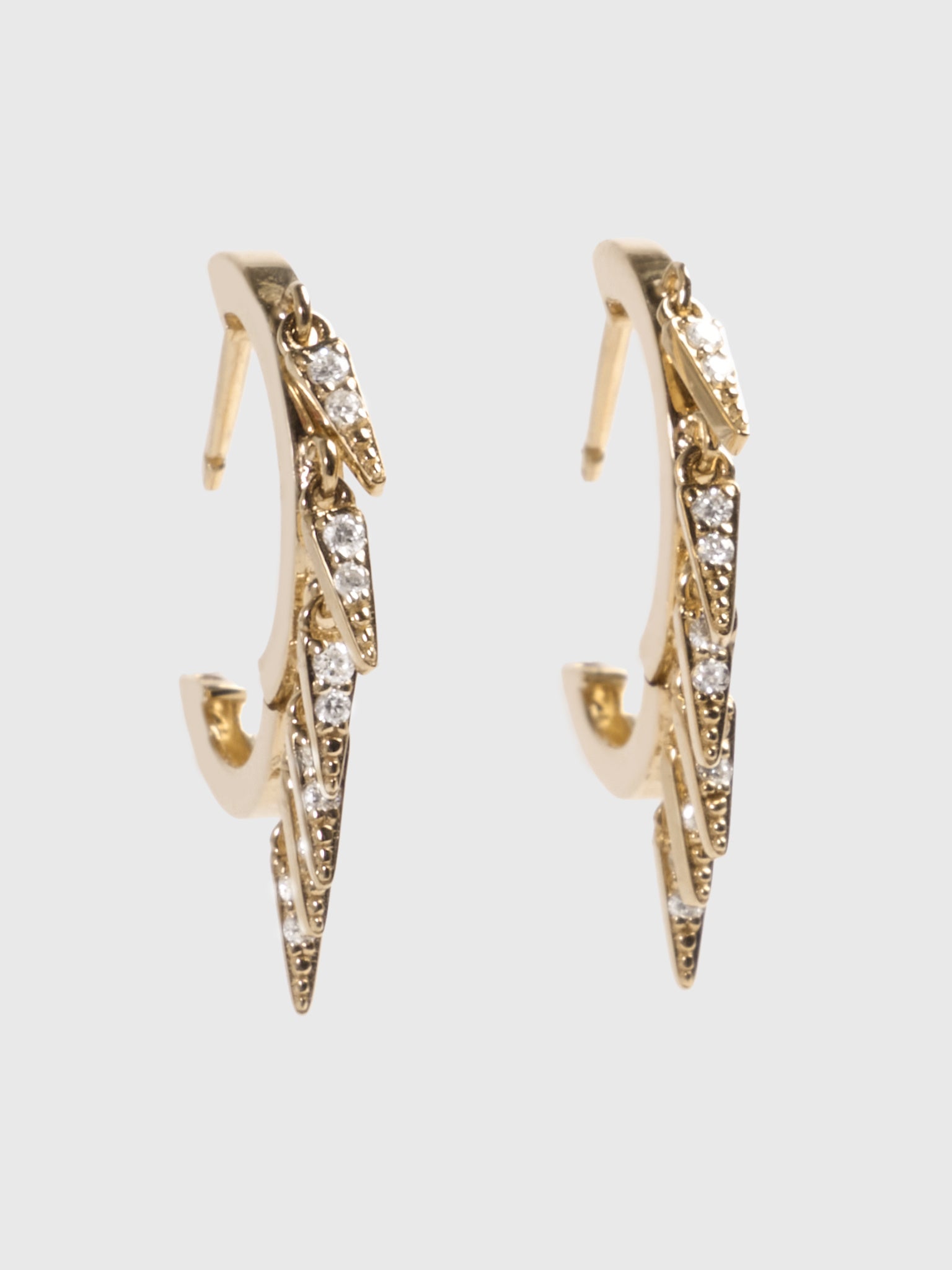 Sydney Evan Diamond Small Fringe Huggie Hoop Earrings - Saint Bernard