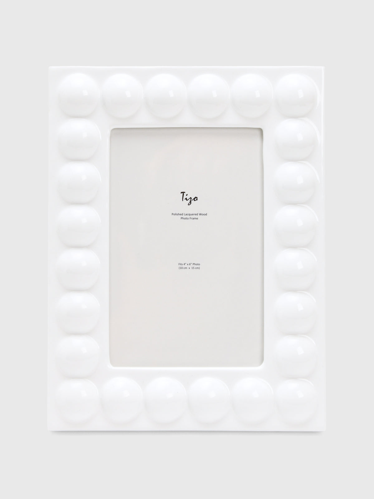 TIZO Lacquer Wood 4x6 Photo Frame - Saint Bernard