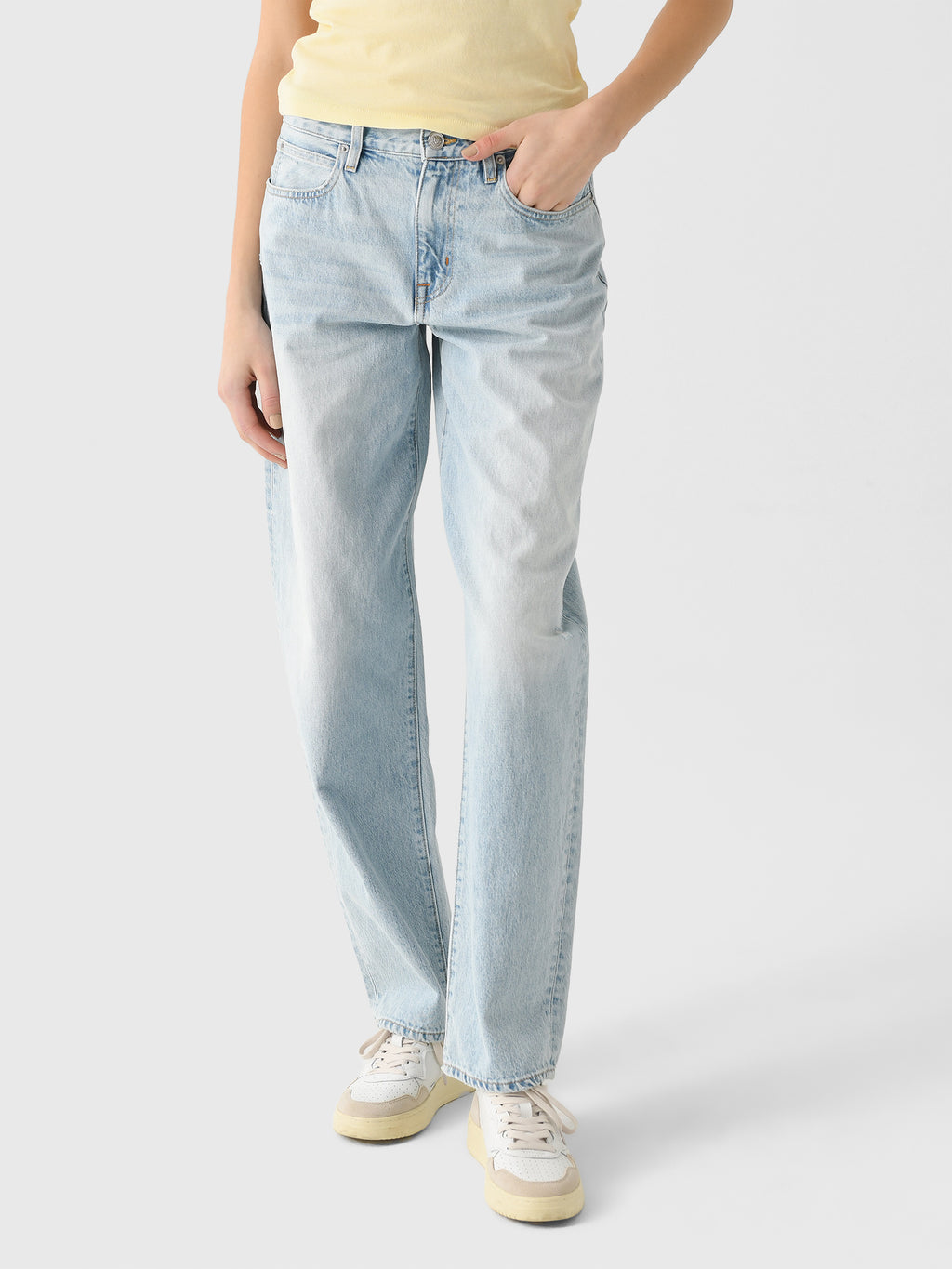 SLVRLAKE Women's Ella Relaxed Curve Jean - Saint Bernard