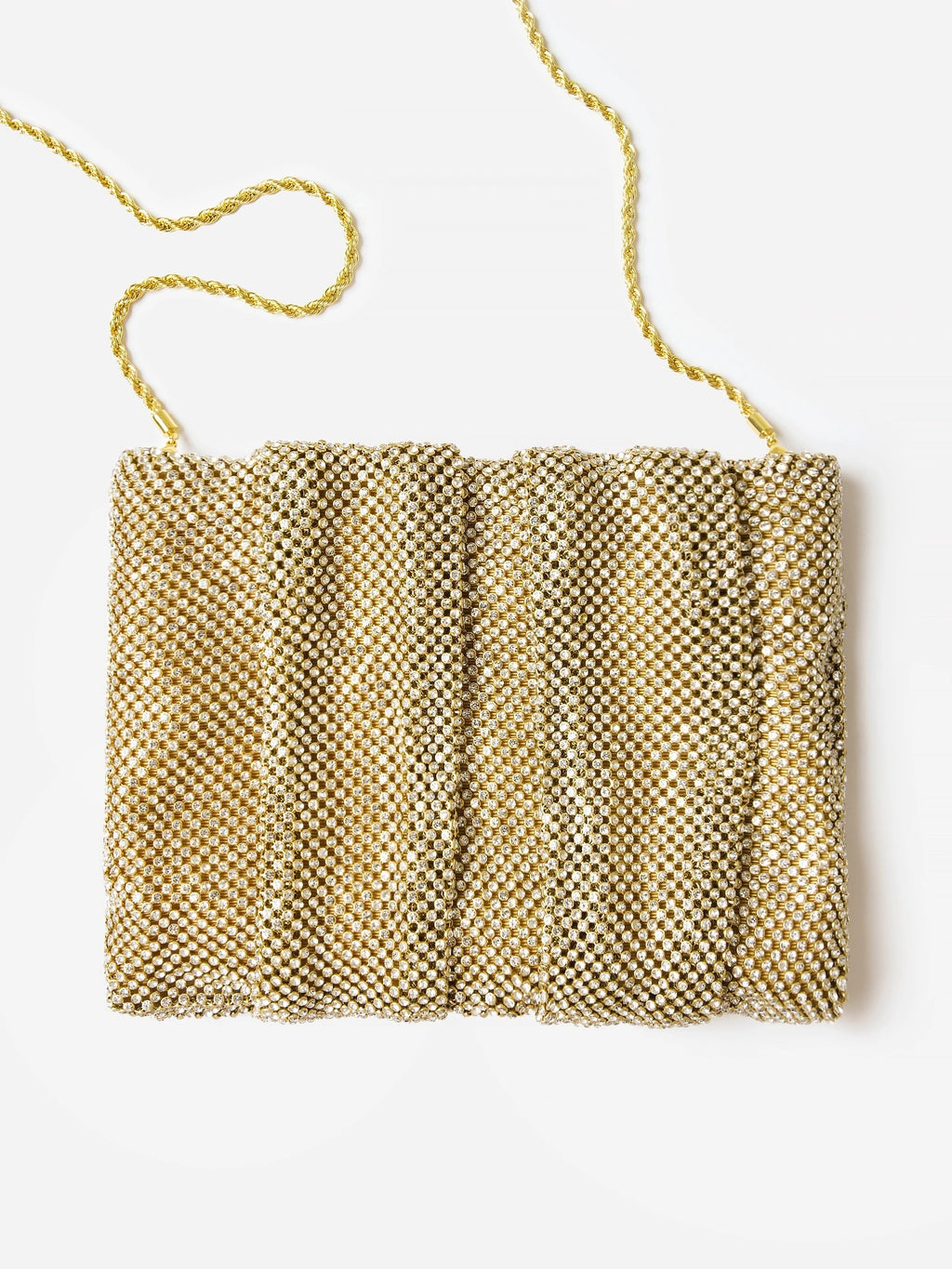 Loeffler Randall Ember Diamanté Gathered Clutch - Saint Bernard
