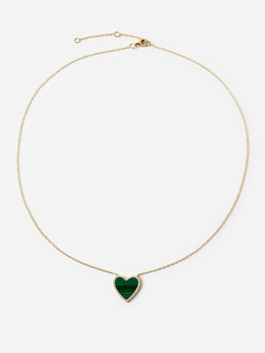 Francie B. Emerald Heart Necklace - Saint Bernard