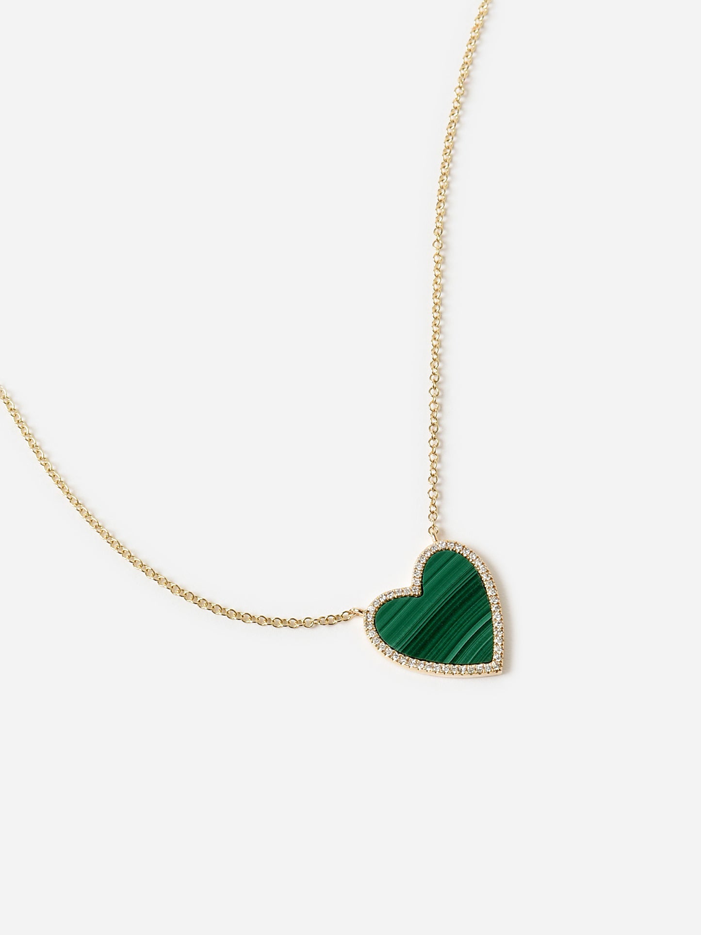 Francie B. Emerald Heart Necklace