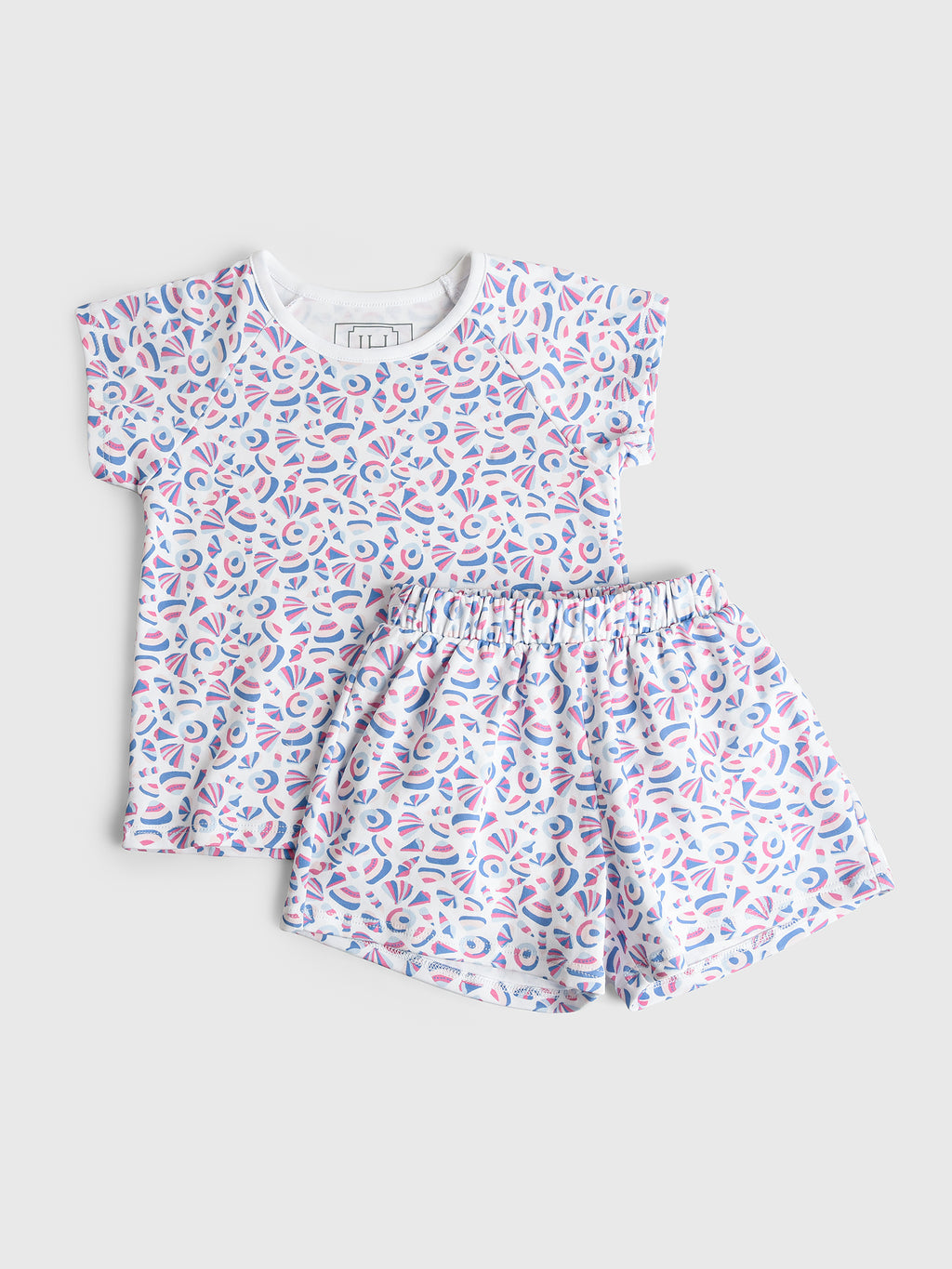 Lila And Hayes Girls' Emery Short Set - Saint Bernard