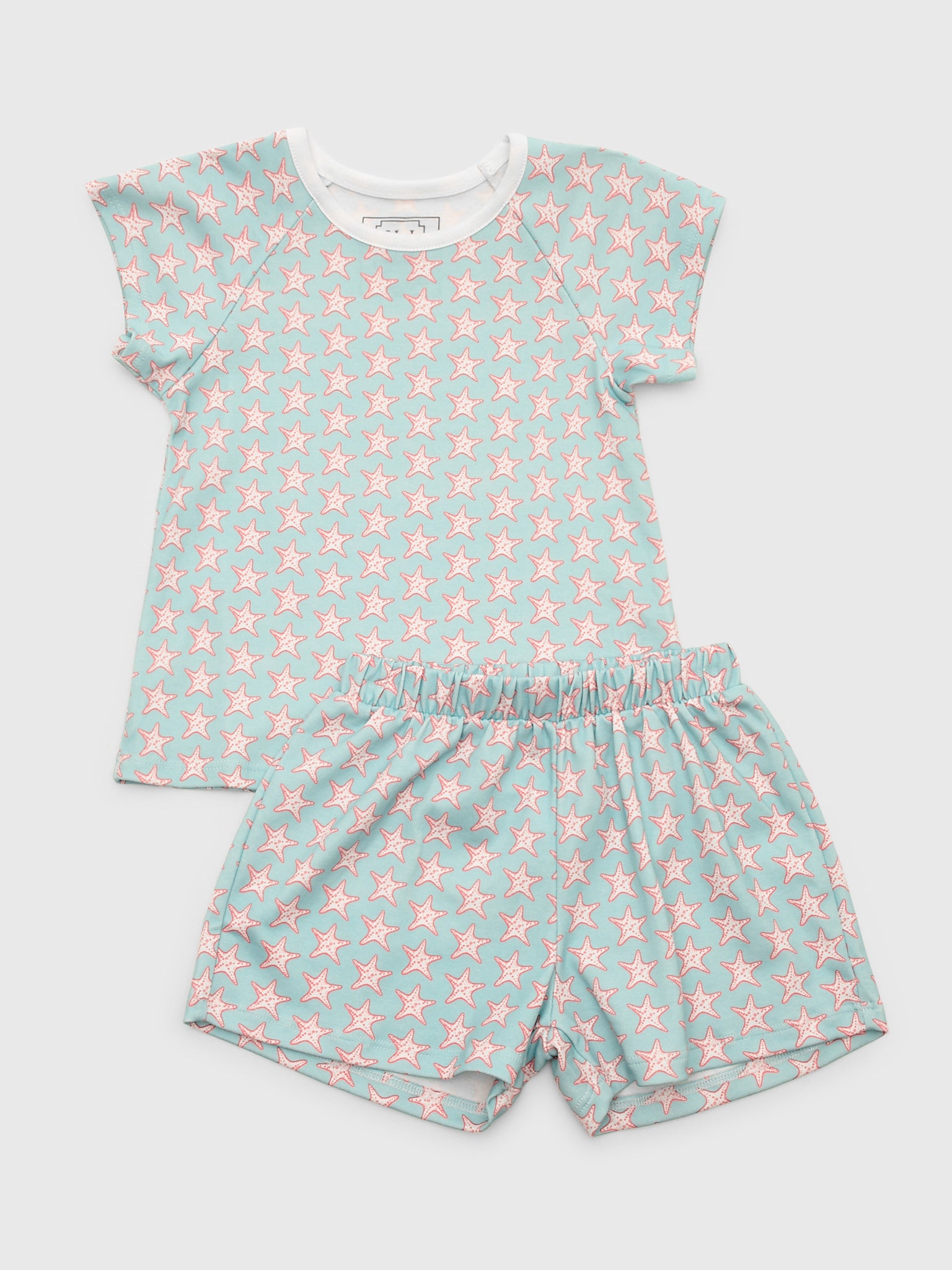 Lila And Hayes Girls' Emery Short Set - Saint Bernard
