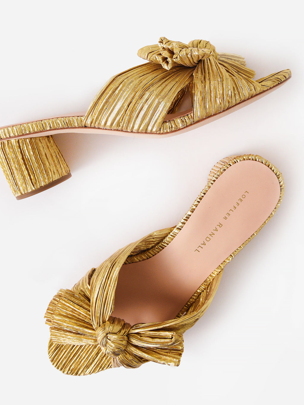 Loeffler Randall Women's Emilia Pleated Bow Heel - Saint Bernard