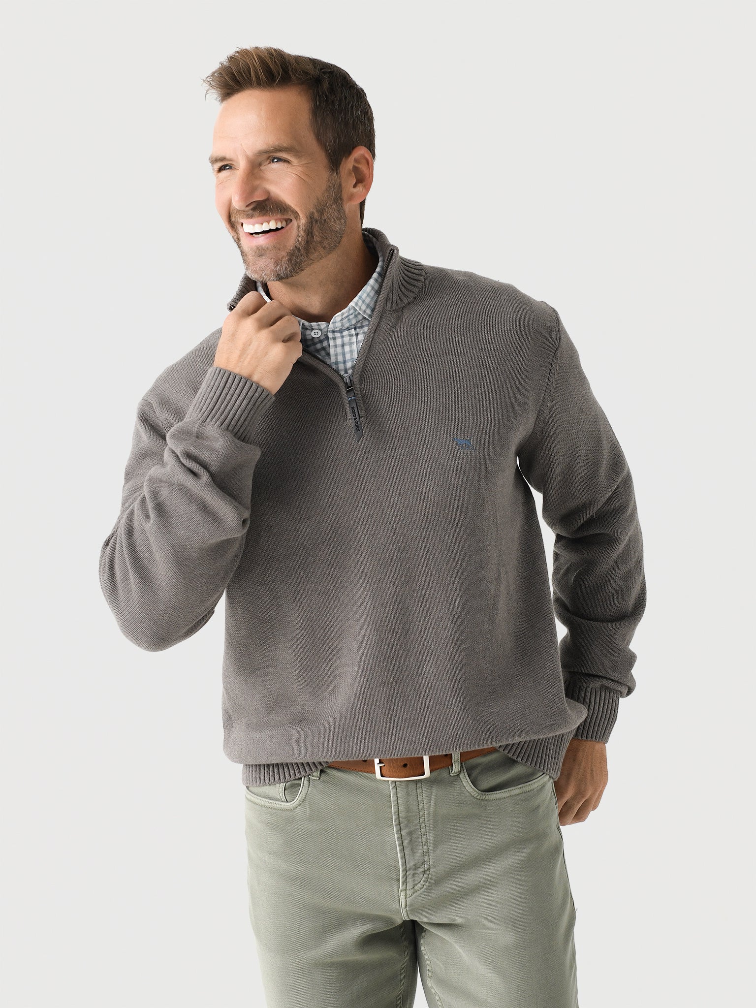 Rodd And Gunn Men's Merrick Bay Quarter-Zip - Saint Bernard