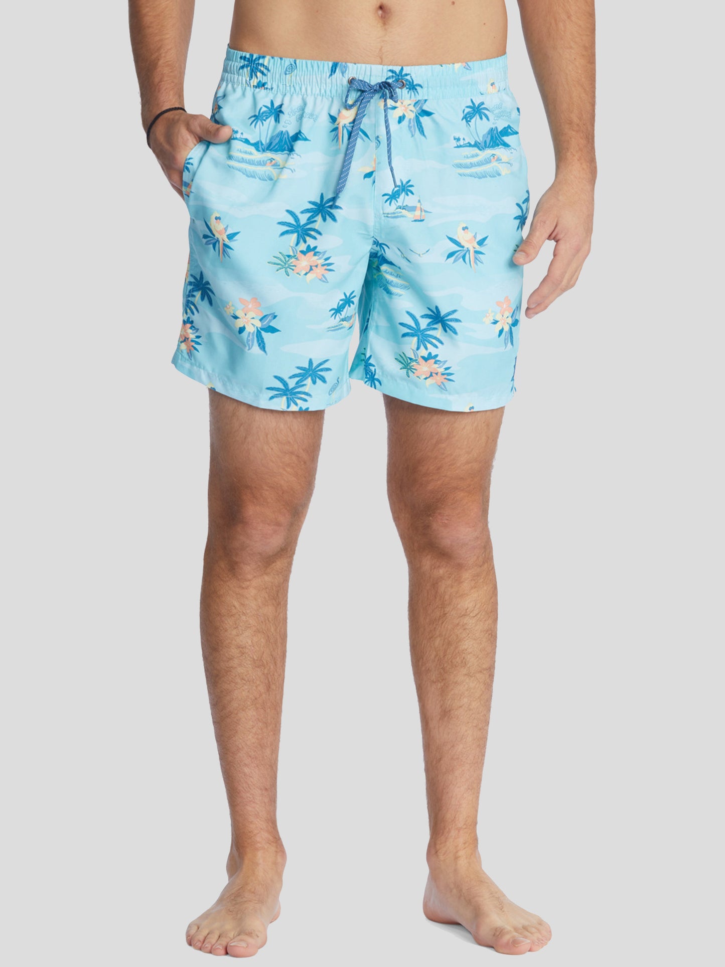 Quiksilver Men's Everyday Scenic 17 in. Swim Trunks - Saint Bernard