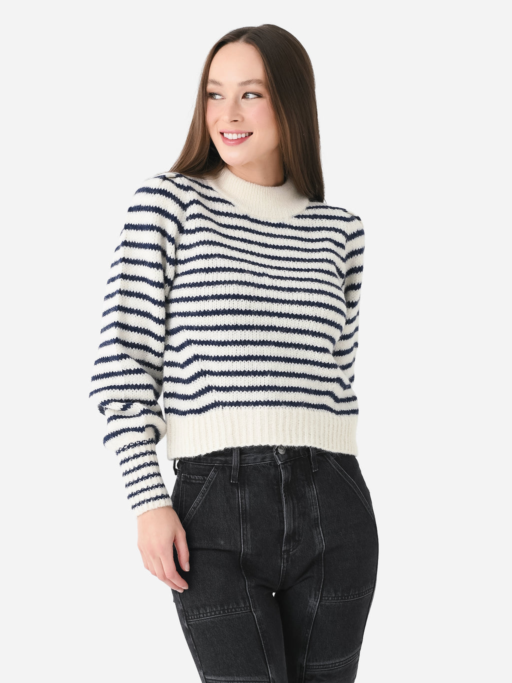 Eleven Six Women's Kate Stripe Sweater - Saint Bernard