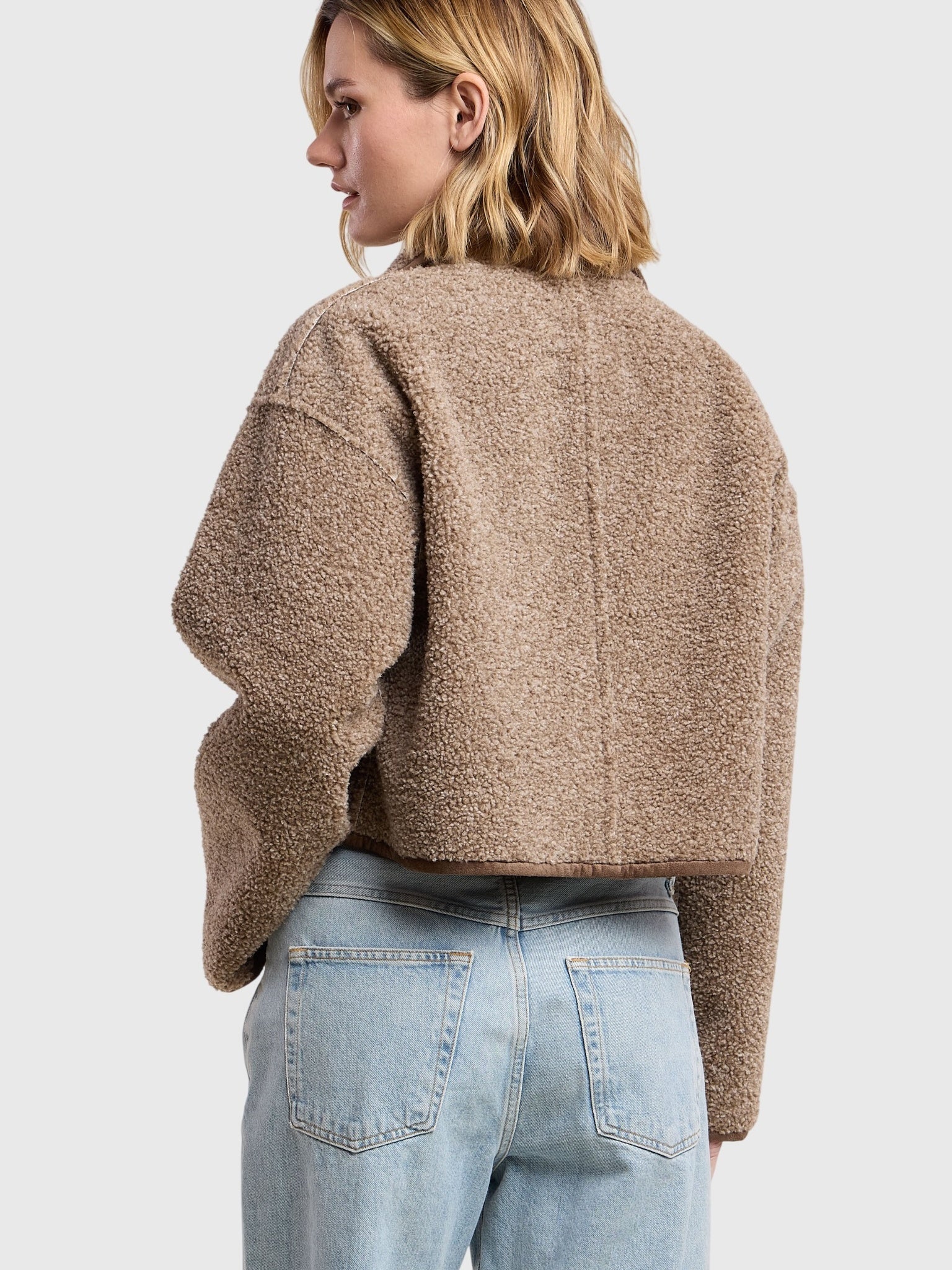 Velvet Women's Esme Sherpa Reversible Cropped Jacket