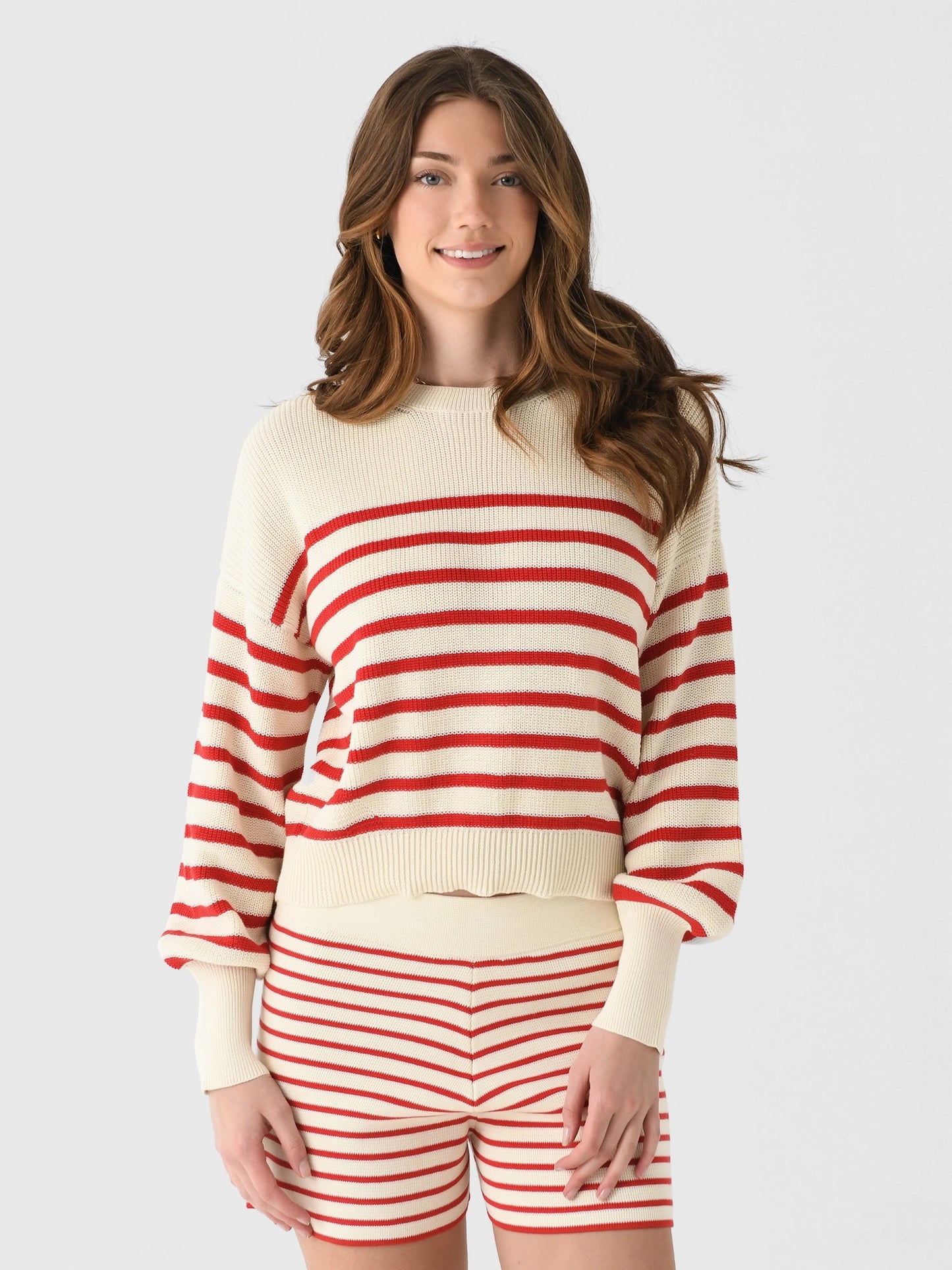 Eleven Six Women's Layla Stripe Sweater - Saint Bernard