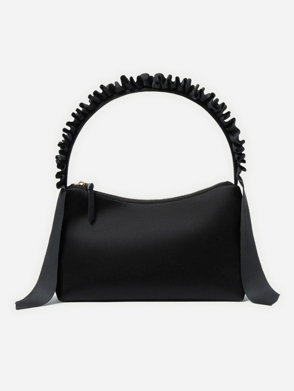 Loeffler Randall Evelyn Satin Ruffle Baguette Bag - Saint Bernard