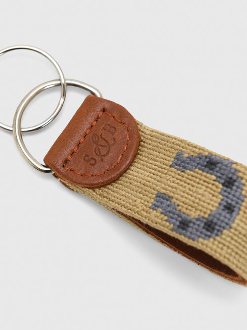 Smathers & Branson Horseshoe Needlepoint Key Fob