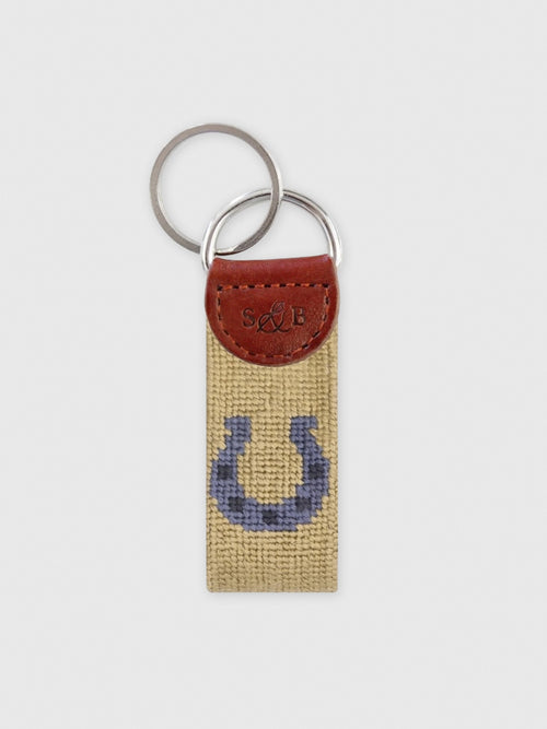 Smathers & Branson Horseshoe Needlepoint Key Fob