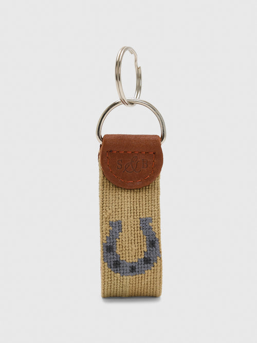 Smathers & Branson Horseshoe Needlepoint Key Fob