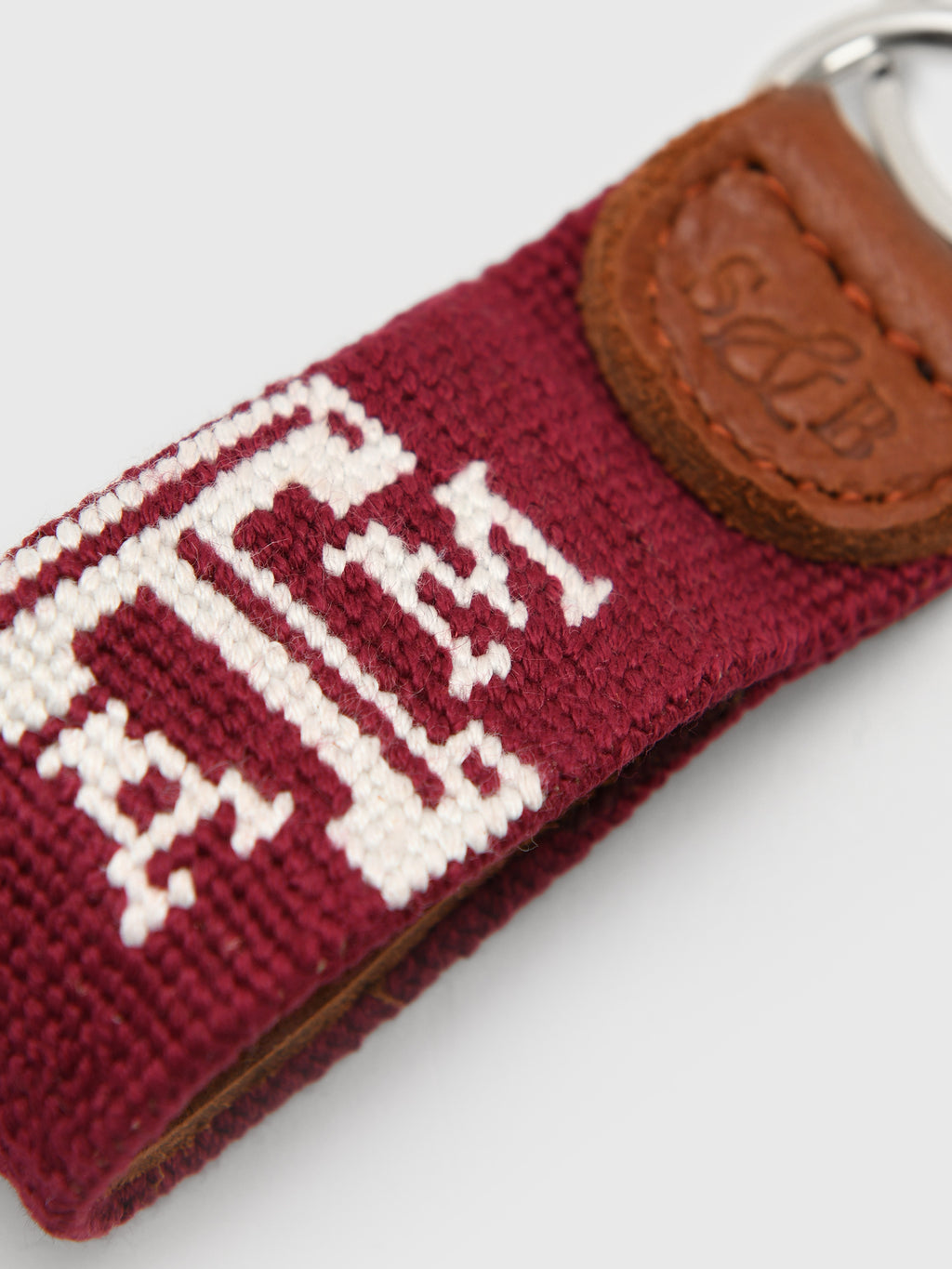 Smathers & Branson Texas A&M Needlepoint Key Fob - Saint Bernard
