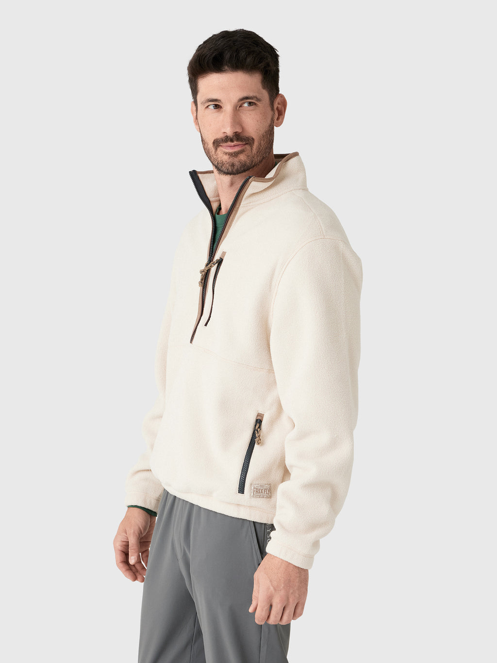 Free Fly Men's Ashridge Fleece Half-Zip - Saint Bernard