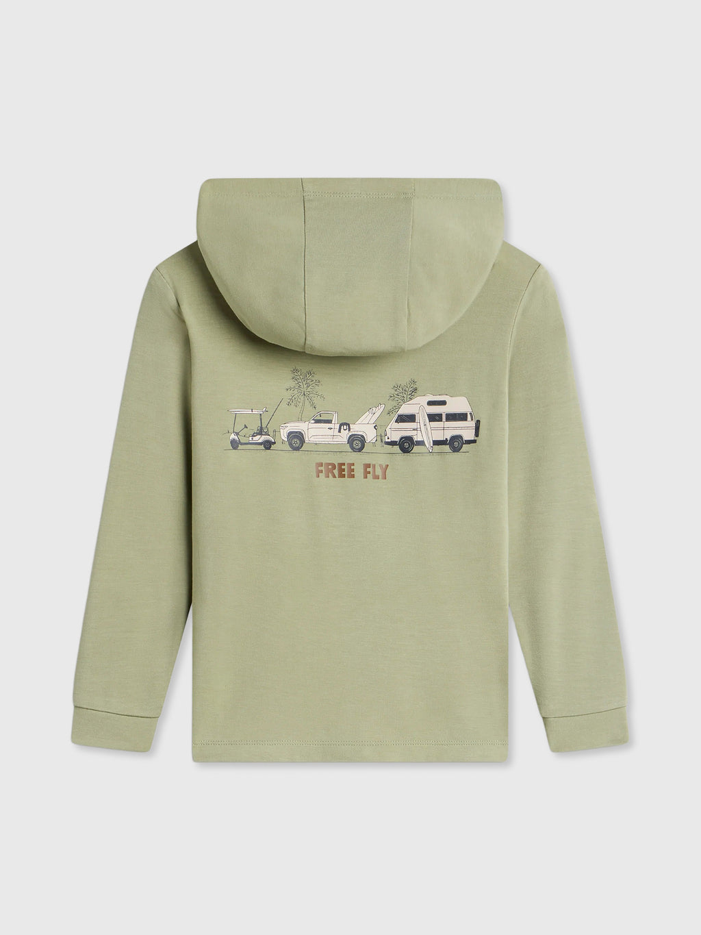 Free Fly Toddler Boys' Bamboo Shade Graphic Hoodie
