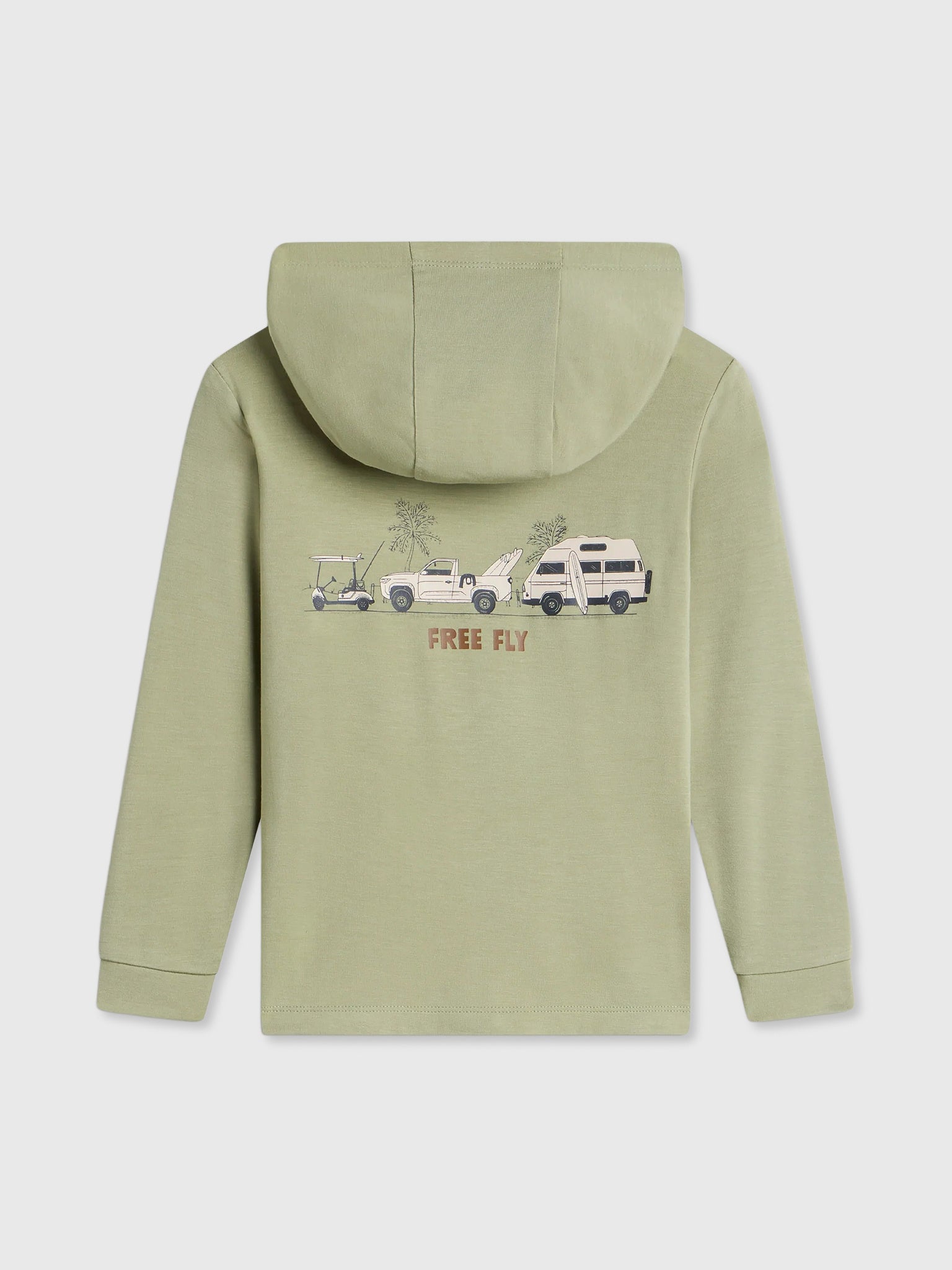 Free Fly Toddler Boys' Bamboo Shade Graphic Hoodie