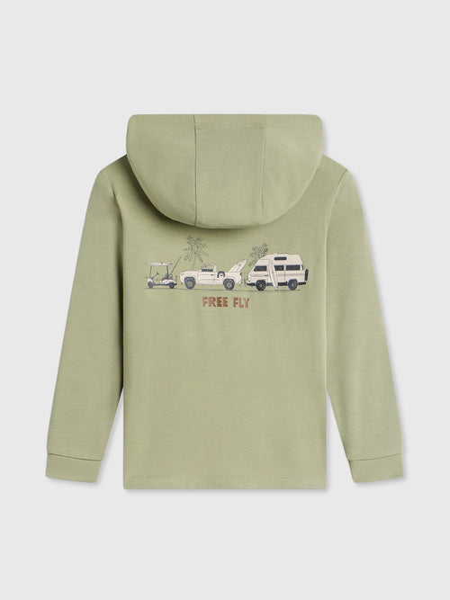 Free Fly Toddler Boys' Bamboo Shade Graphic Hoodie