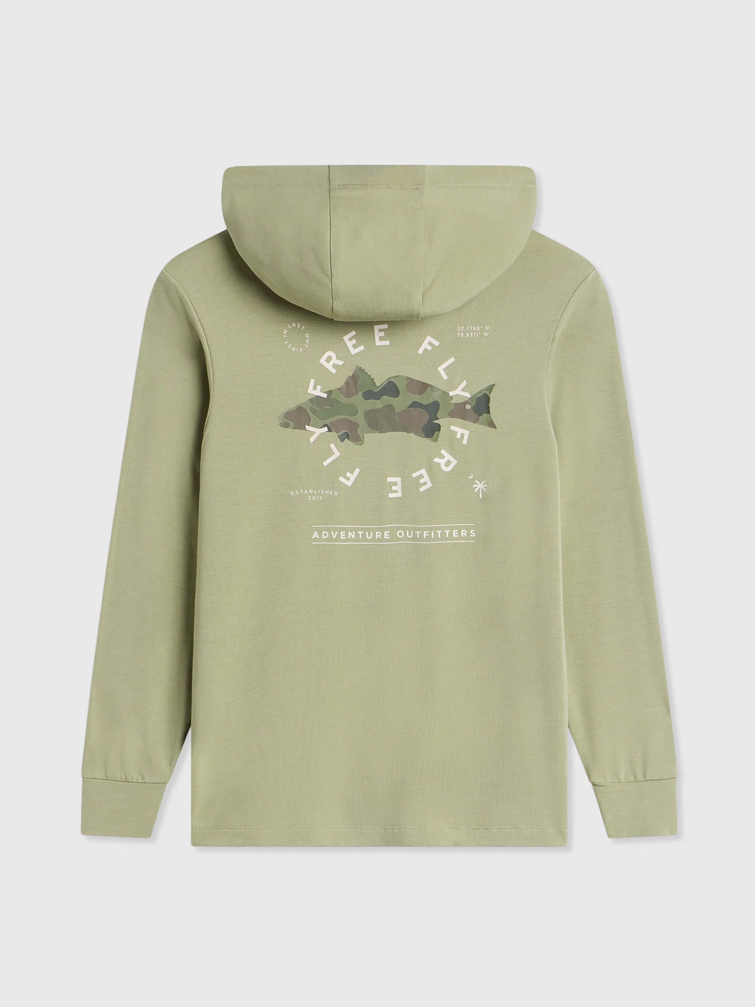 Free Fly Boys' Bamboo Shade Graphic Hoodie