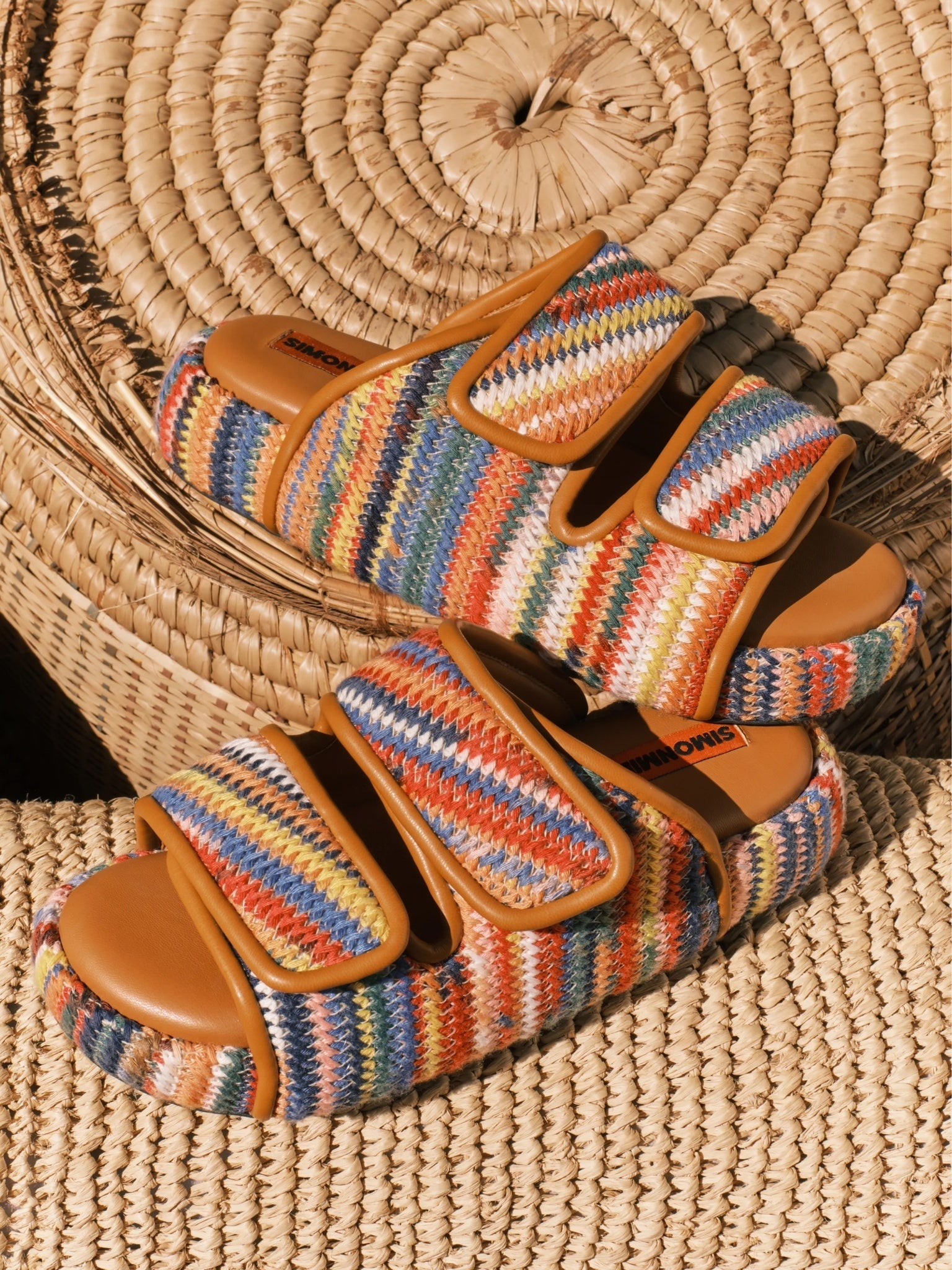Simon Miller Women's Raffia Cro Slide Sandal