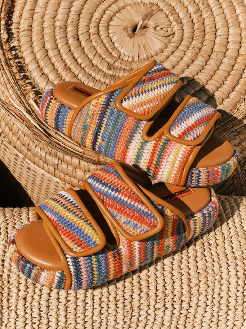 Simon Miller Women's Raffia Cro Slide Sandal
