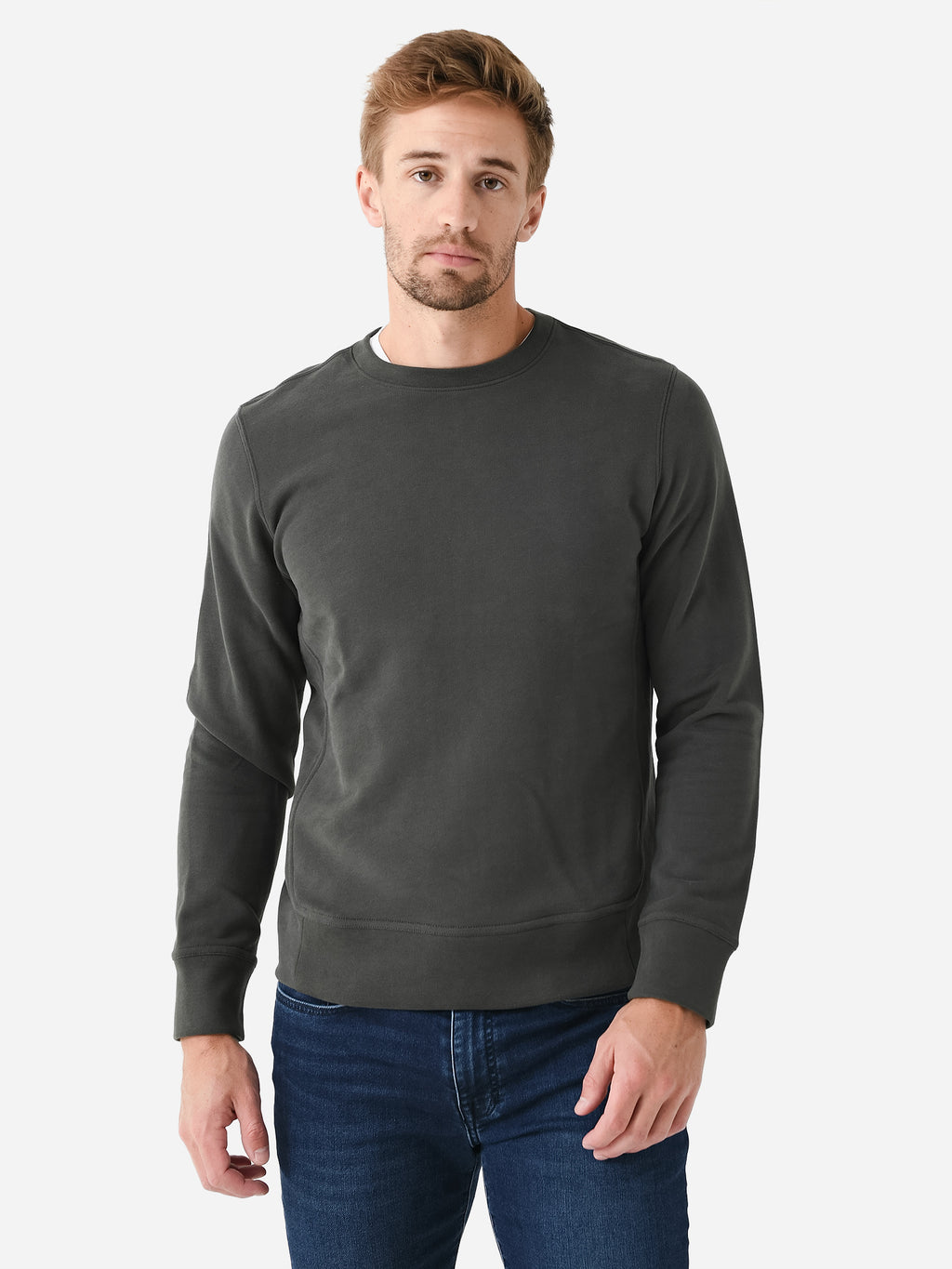 Orchard + Broome Men's Forsyth Sueded Terry Sweatshirt - Saint Bernard