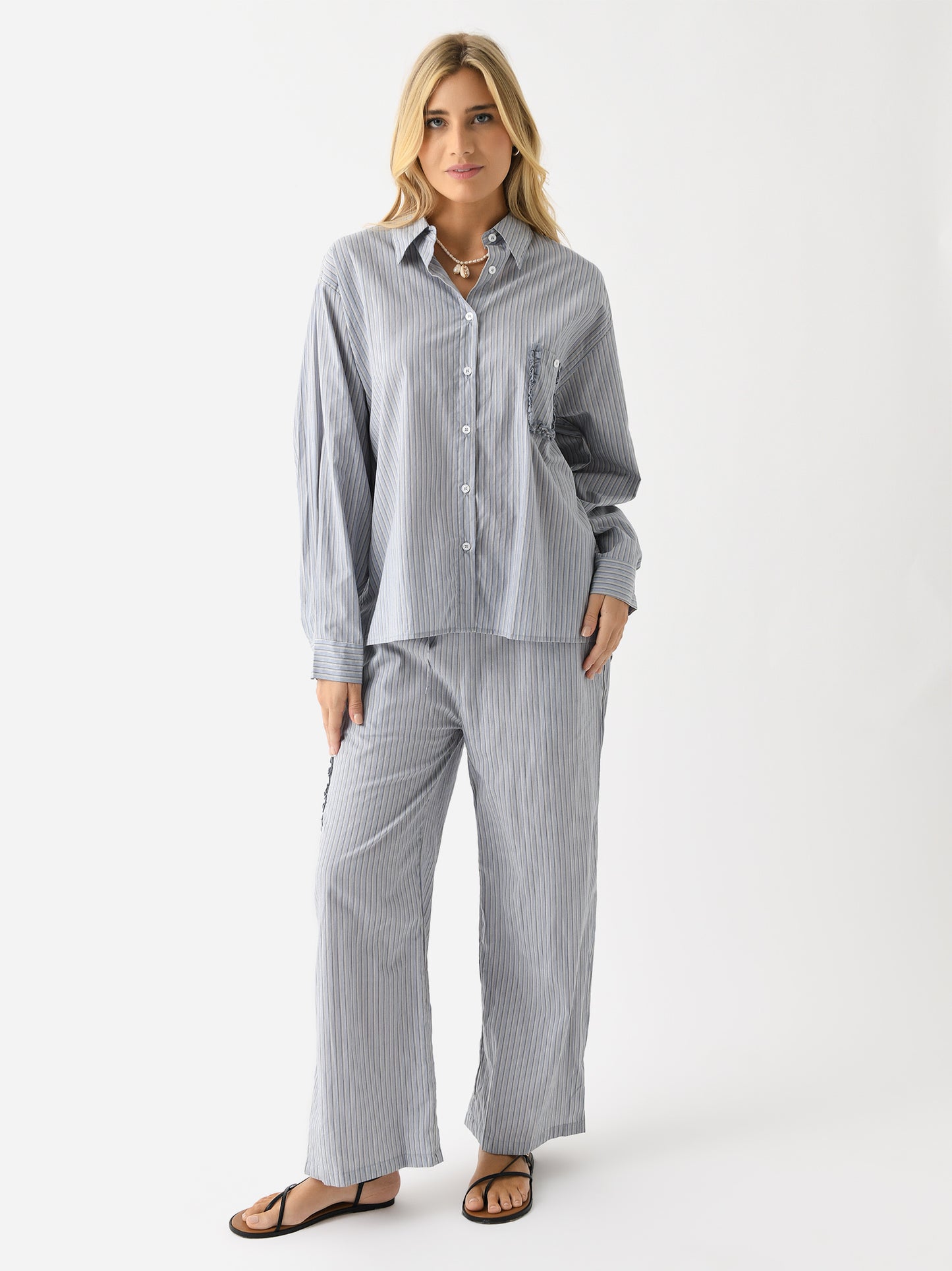 Deiji Studios Women's Cotton Pajama Set - Saint Bernard