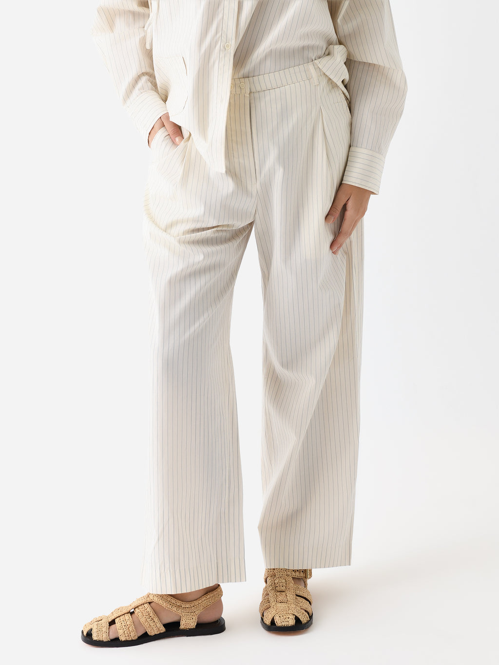 Deiji Studios Women's Twin Button Pant - Saint Bernard