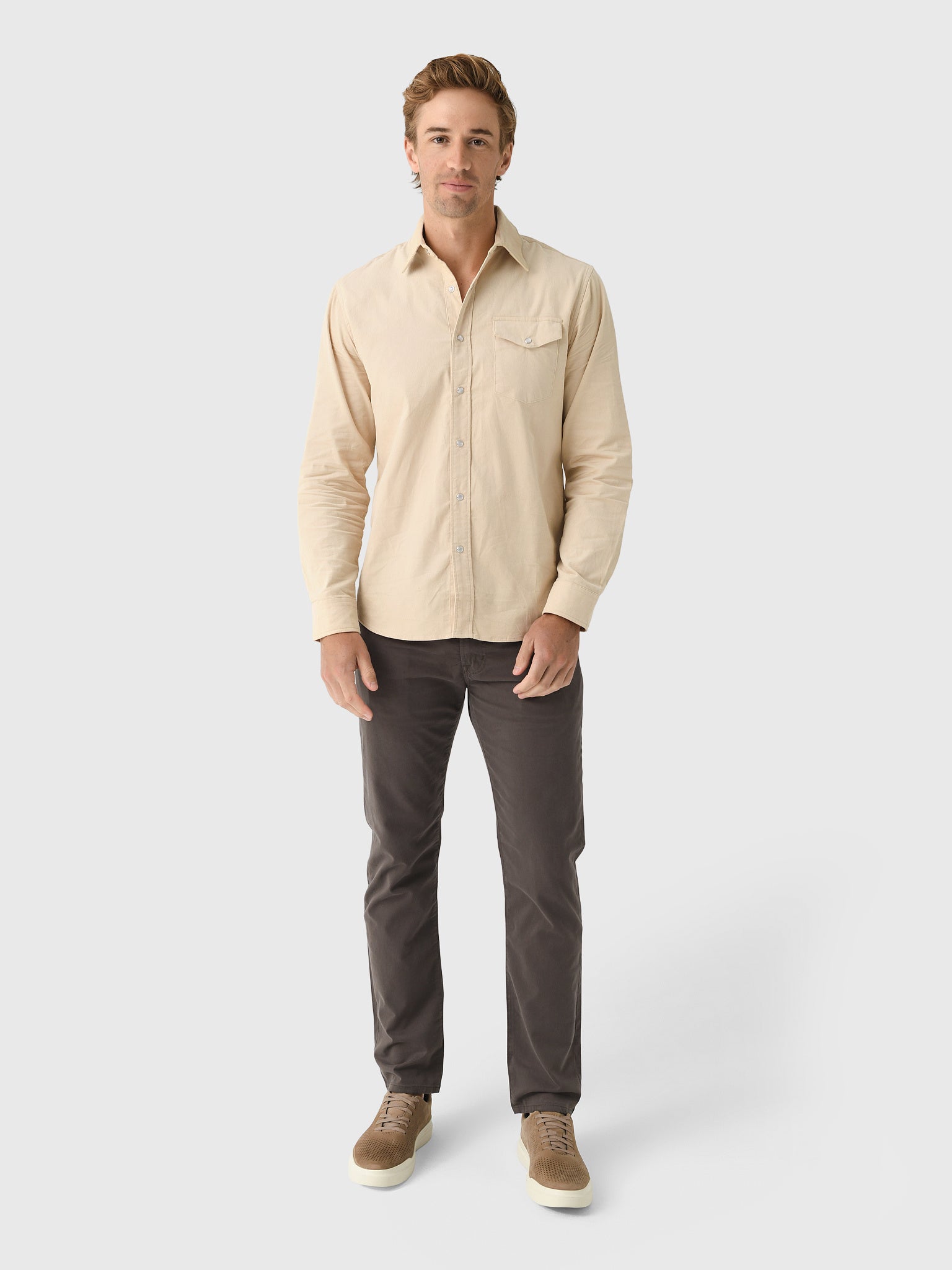 East Cape Men's Corduroy Long Sleeve Shirt – Saint Bernard