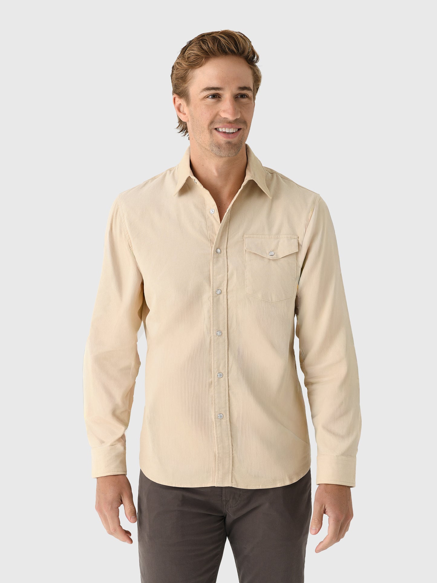 East Cape Men's Corduroy Long Sleeve Shirt - Saint Bernard