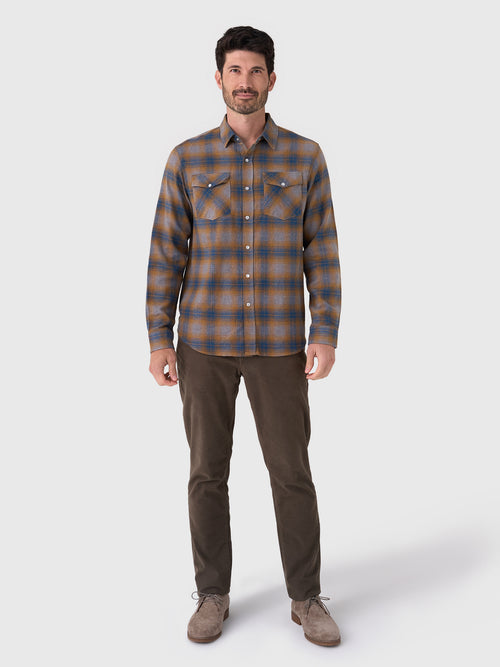 East Cape Men's Plaid Long Sleeve Shirt