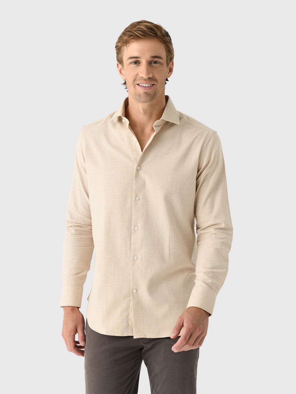 Nicoló Men's Naples Long Sleeve Shirt - Saint Bernard