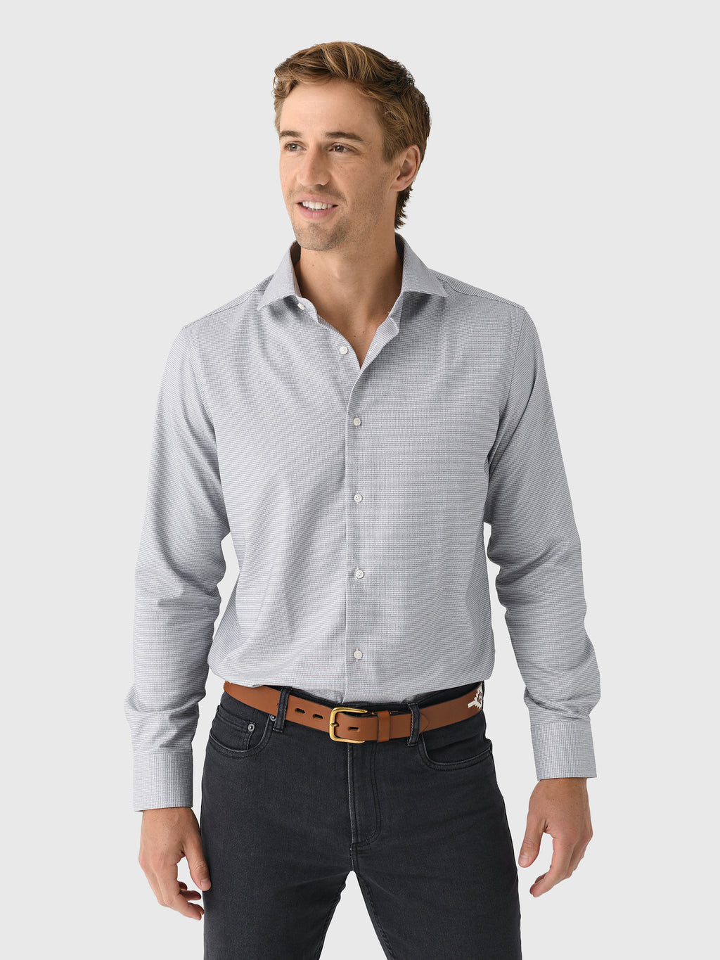 Nicoló Men's Naples Long Sleeve Shirt - Saint Bernard